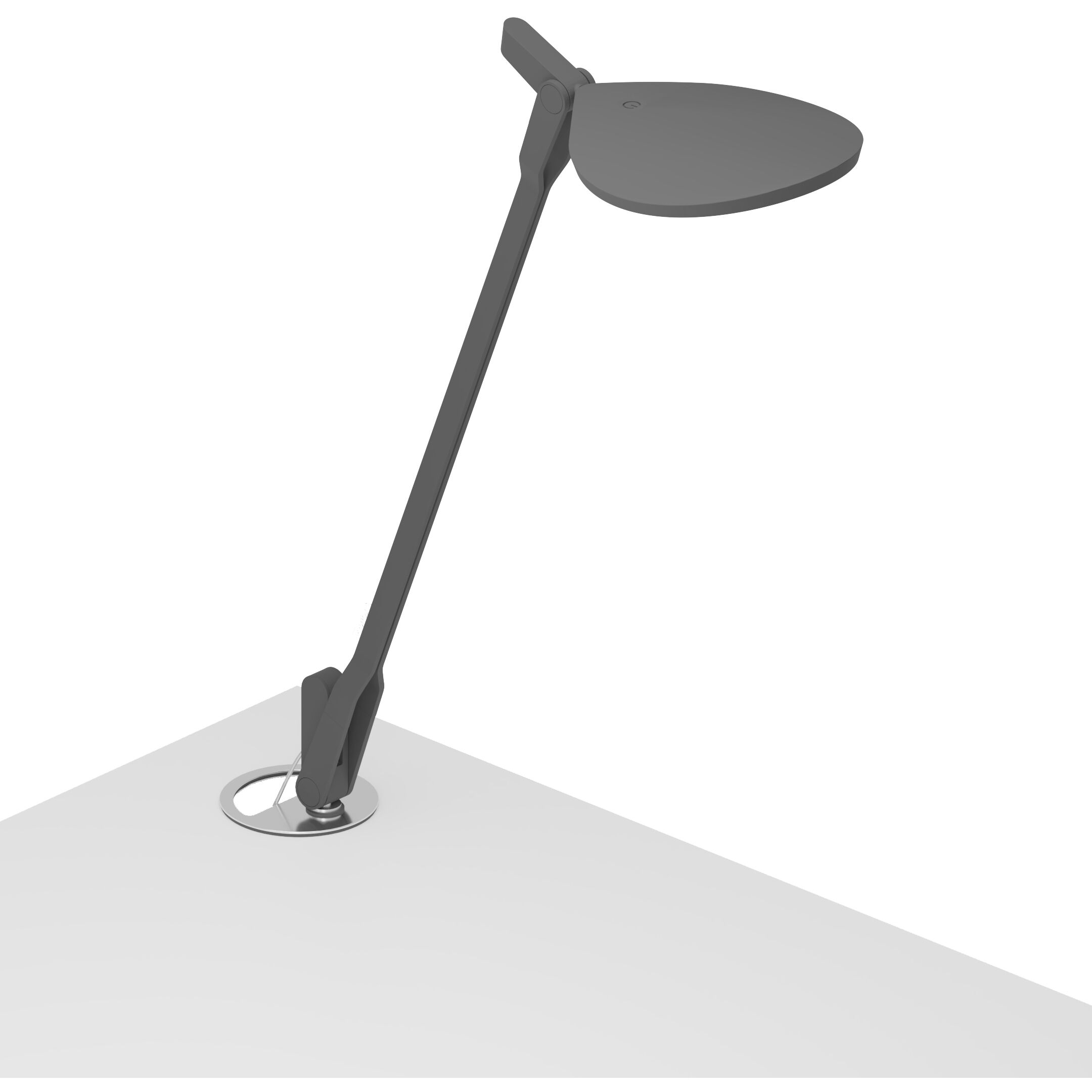 Splitty 16.05 inch 7.00 watt Matte Gray Desk Lamp Portable Light in Matte Grey, Grommet Mount